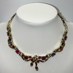 Vintage Coro Necklace Aurora Borealis